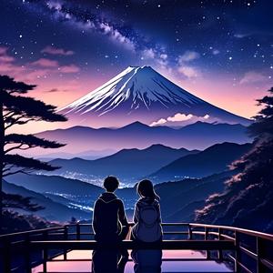 二人の影揺れる