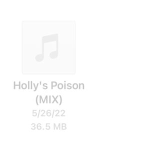Holly's Poison (Original Demo )