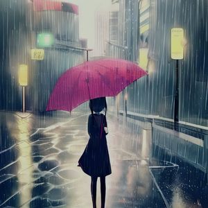 雨中漫步