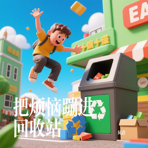 把烦恼蹦进回收站