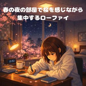 春の夜風とページの音