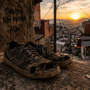 tenis furado