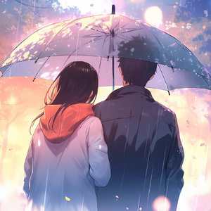 相傘と肩先と気遣い