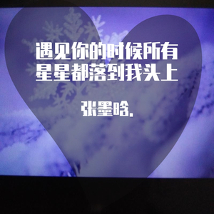 遇见你的时候所有星星都落到我头上