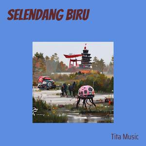 Selendang biru