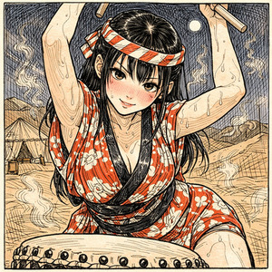 灼熱の祭り太鼓
