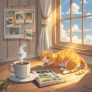 晨雾与猫尾_紫薇花