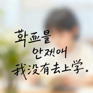 학교를 안갔어 我没有去上学