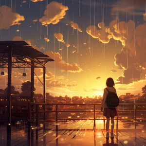 Eco Pacífico De La Lluvia Para La Noche