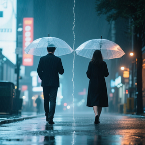 下雨时倾向我的伞