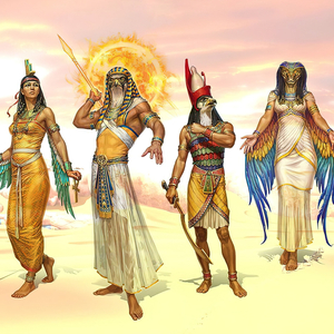 Ra; Atum; Amun; Mut