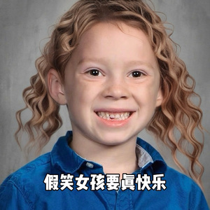 假笑女孩要真快乐