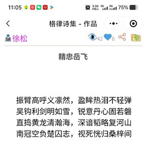 七律.精忠岳飞——文/徐松