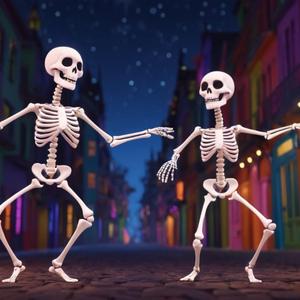Тракат скелети във мрака - Хелоуин