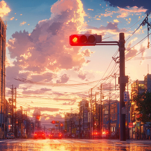 赤信号の向こうに