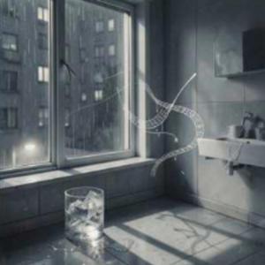 Midnight apartment window