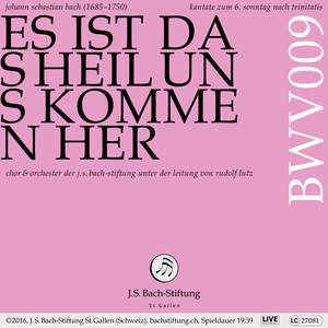 Kantate zum 6. Sonntag nach Trinitatis, BWV 9 "Es ist das Heil uns kommen her": III. Arie. "Wir waren schon zu tief gesunken" (Tenor) (Live)