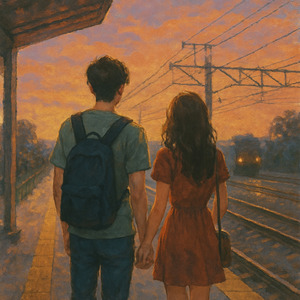 階段の上にある星明かり