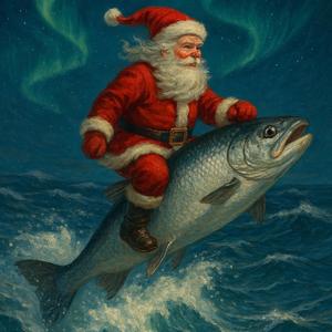 Ho ho ho i'm riding on a fish