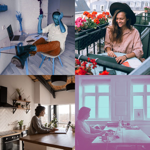 有趣在家工作情怀