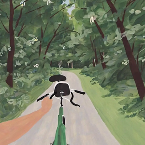 蝉鸣盛夏的单车后座