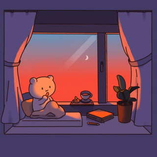 把烦恼暂停忘掉 挂好月亮睡个好觉