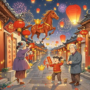 马年迎财神