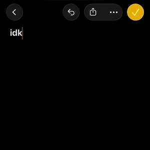 idk