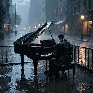 雨夜钢琴