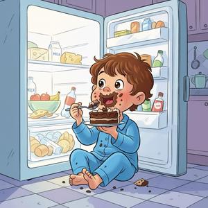 Anne Karnım Acıktı, Baktım Dolap Açıktı