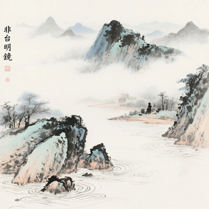 云在青天水在瓶（静谧手碟）