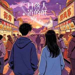 日落大道的低空云
