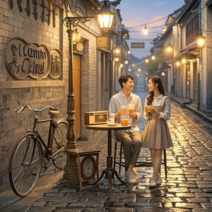 老街灯-轻尘