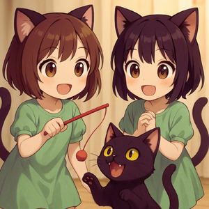 黒猫は窓辺にいた