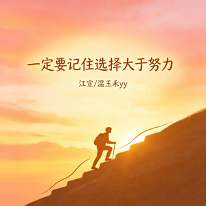 一定要记住选择大于努力