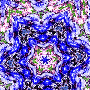 A deep embroidery may be seen on the cosmic board