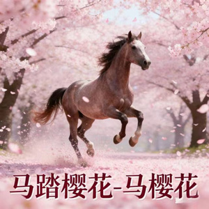 马踏樱花