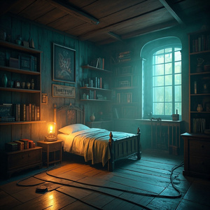 Under the bed a secret lair