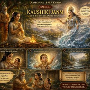 Ramayana | Bala Kanda | Sarga 34: Kaushiki Janm (The Birth of the Sacred River)