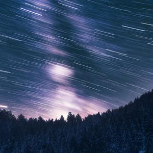 深夜循环白噪音-森林里的治愈咖啡馆-雪和安静的氛围16