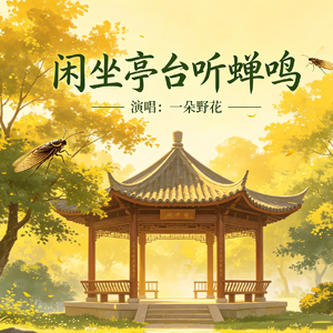 闲坐亭台听蝉鸣