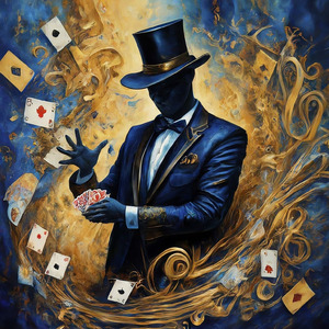 マジシャンの華麗な手さばき