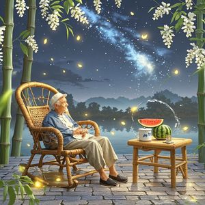 老藤椅与星星河-陌上花开