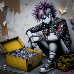 Ένα κουτί με ασημί καρφίτσες