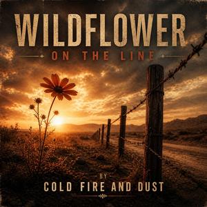 Wildflower on the line -cold fire and dust