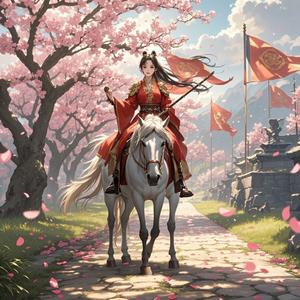 桃花马上请长缨-五月薇语