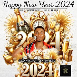 Happy new year 2024 by Osakpolor Iyekoetin