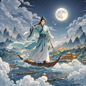 云驭长风赴月歌