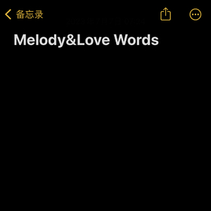2 Melody&Love Words