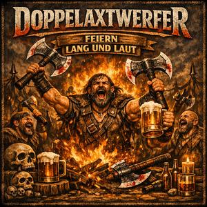 Doppelaxtwerfer feiern lang und laut